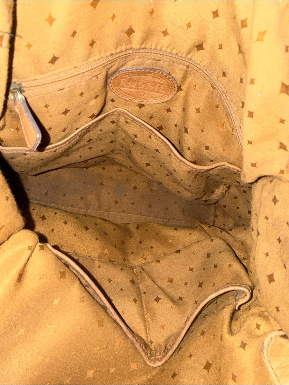 Vintage Authentic Fossil Vintage Leather Tote Bag - Picture 13 of 16